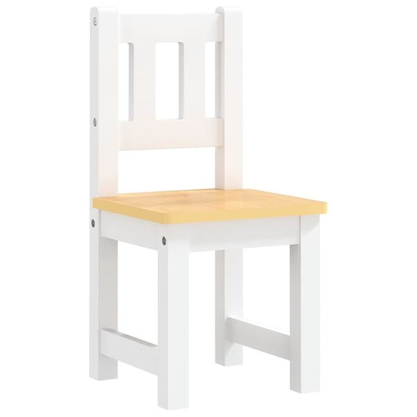 vidaXL Kindertafel & Stoelenset MDF Wit/Grijs | 35% Korting