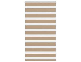 vidaXL Zebra Gordijn Zandbruin - 35% Korting - 90x150cm