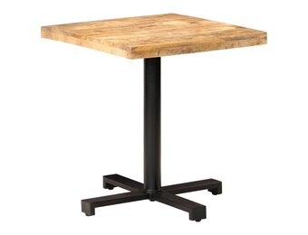 vidaXL Bistrotafel Mangohout (70x70x75 cm) - Ruw - 67% Korting!
