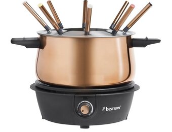 Bestron Elektrische Fonduepan Koper | 47% Korting | 8 Vorkjes