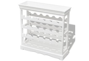 vidaXL Wijnrek Abreu Wit - 71% Korting!