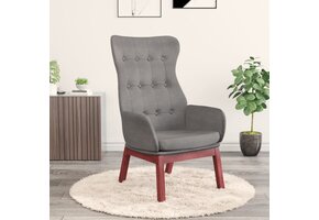 vidaXL Relaxstoel stof lichtgrijs - 71% Korting