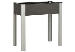 vidaXL Verhoogde Plantenbak 75x40x75 cm Grijs - 53% Korting!