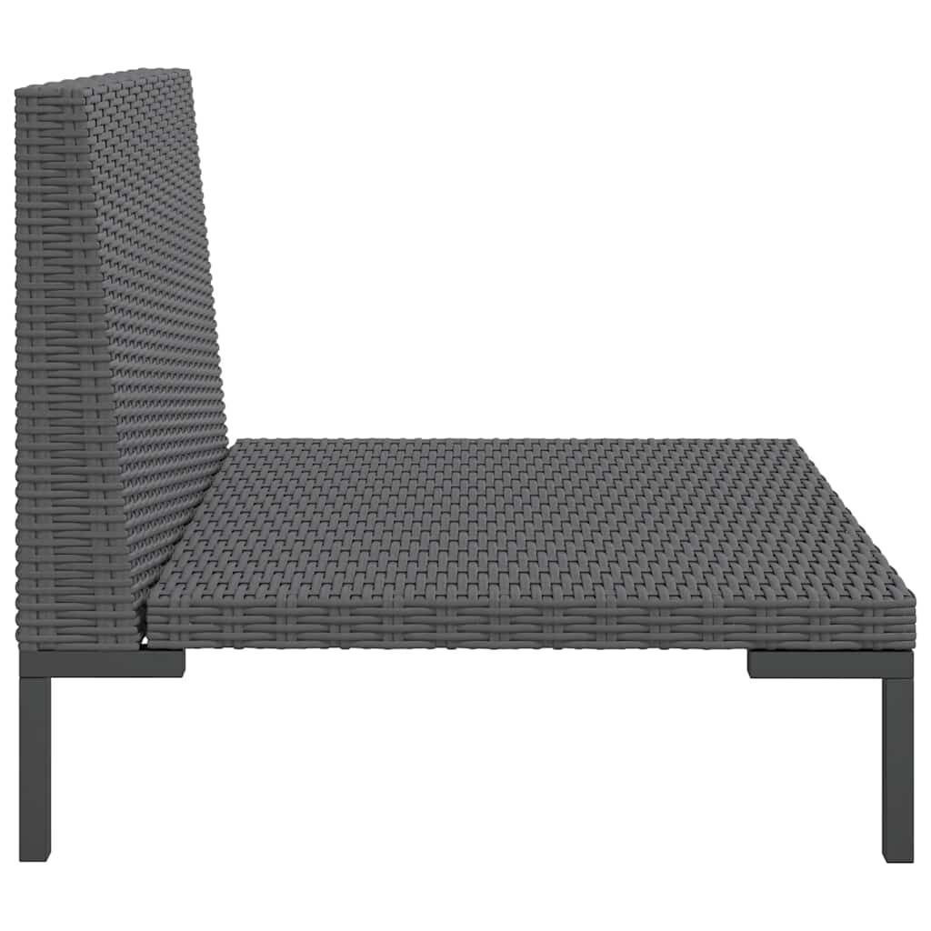 vidaXL Tuinbanken 2 st. halfrond poly rattan, -62%