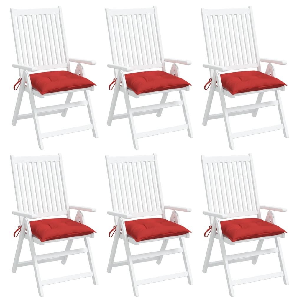 vidaXL Palletkussens Rood - 6 stuks - 68% Korting!