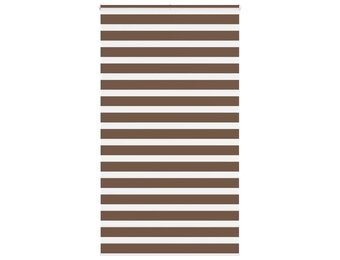 vidaXL Zebra rolgordijn Bruin 120x200 cm - 42% Korting!