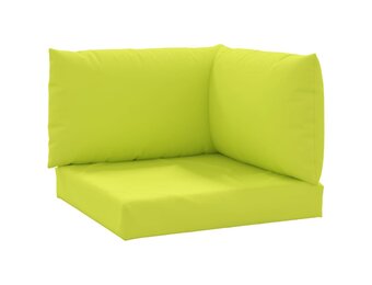 vidaXL Palletkussens Set (3-delig) - Heldergroen - 47% Korting!