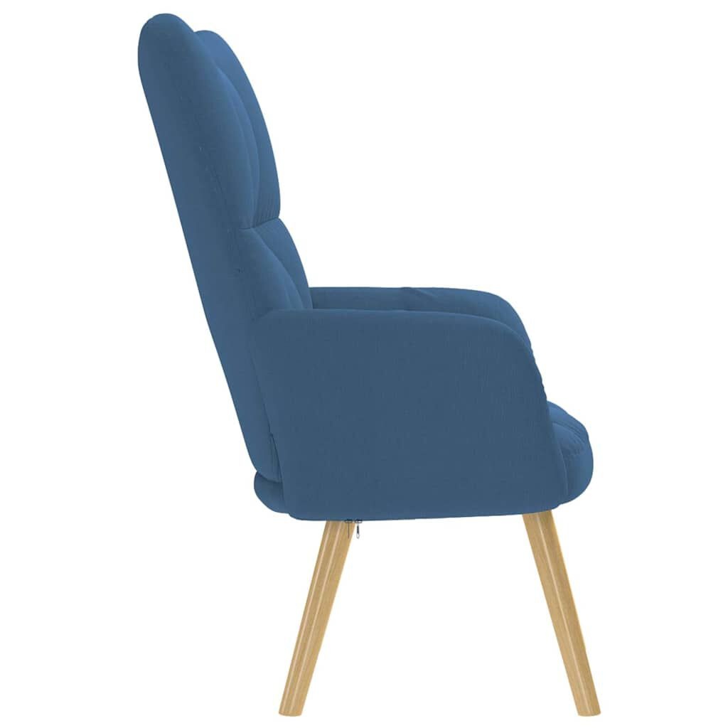 vidaXL Relaxstoel Stof Blauw - 42% Korting!