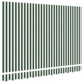 vidaXL Vervangingsdoek Zonnescherm Groen/Wit (350x250 cm) - 59% Korting!
