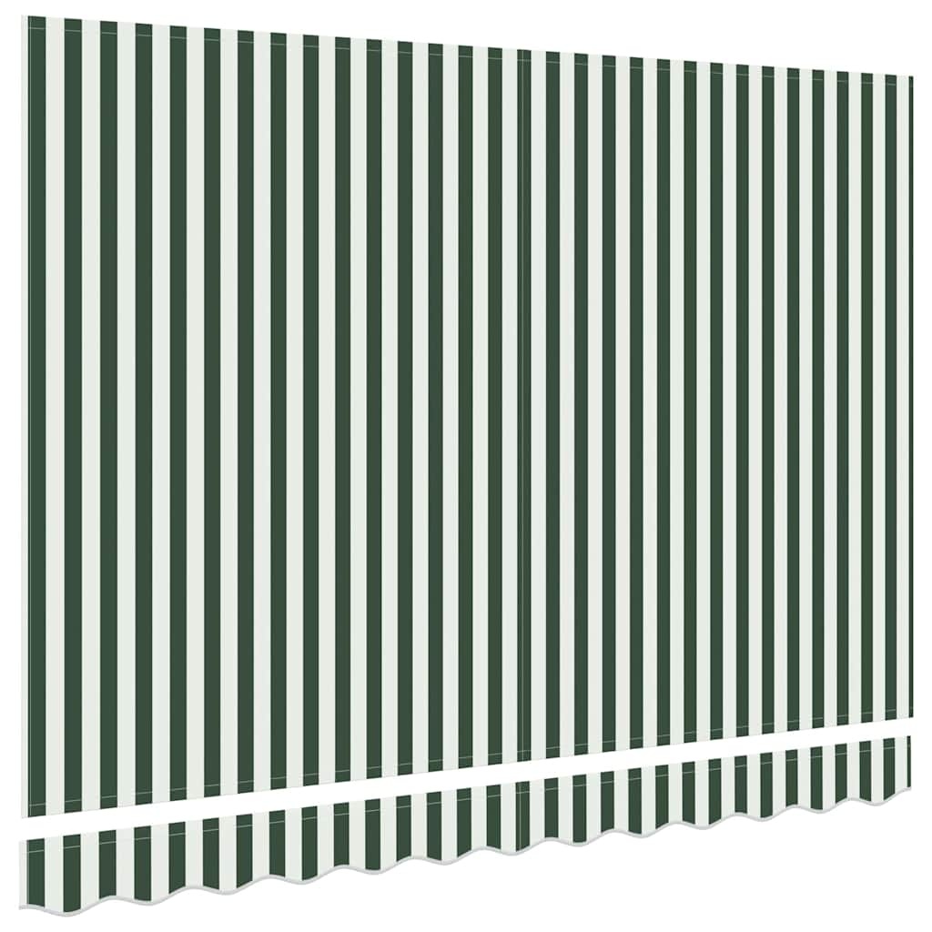 vidaXL Vervangingsdoek Zonnescherm Groen/Wit (350x250 cm) - 59% Korting!
