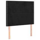 vidaXL Hoofdborden Fluweel Zwart 2 st - 60% Korting