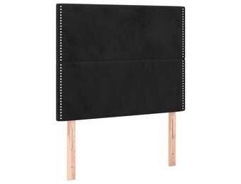 vidaXL Hoofdborden Fluweel Zwart 2 st - 60% Korting