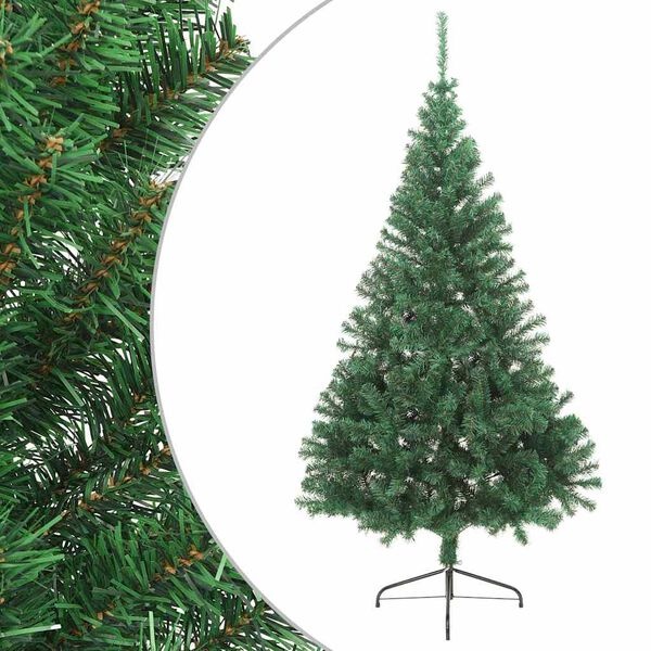 vidaXL Halve Kunstkerstboom 210cm PVC - 35% Korting!