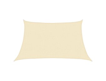 vidaXL Zonnezeil HDPE 3/4x2m Crème - 42% Korting!