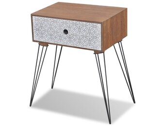 vidaXL Nachtkastje Bruin - 35% Korting!