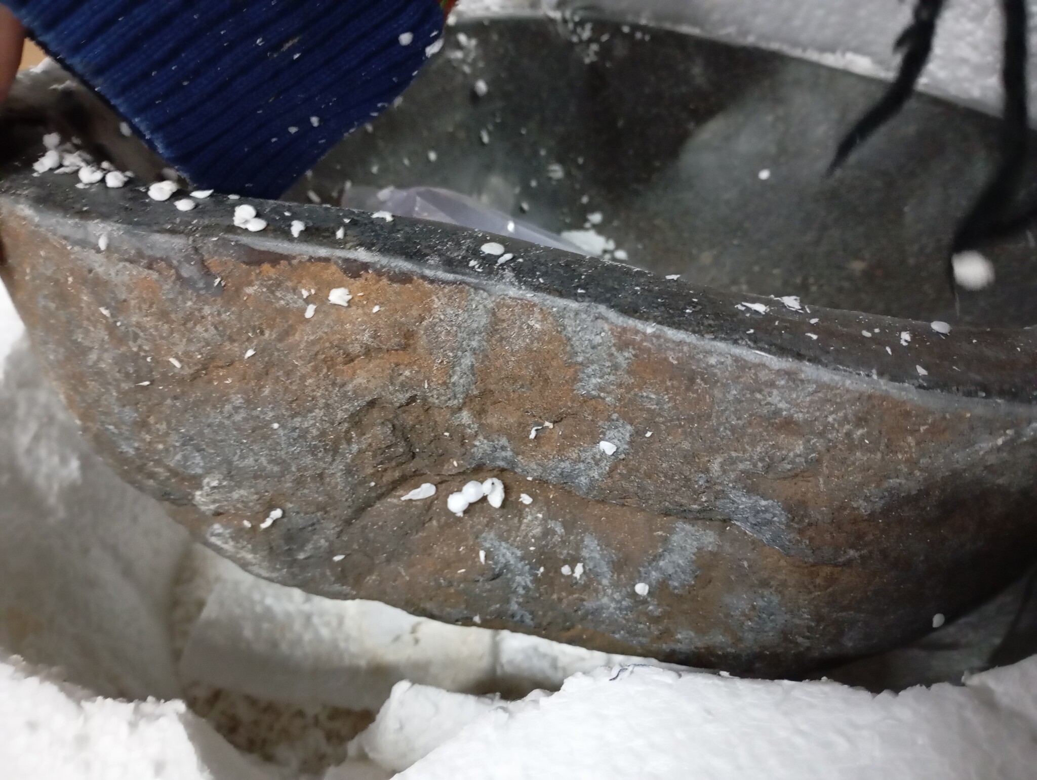 vidaXL Ovale Riviersteen Wastafel (29-38)x(24-31) cm - 55% Korting!