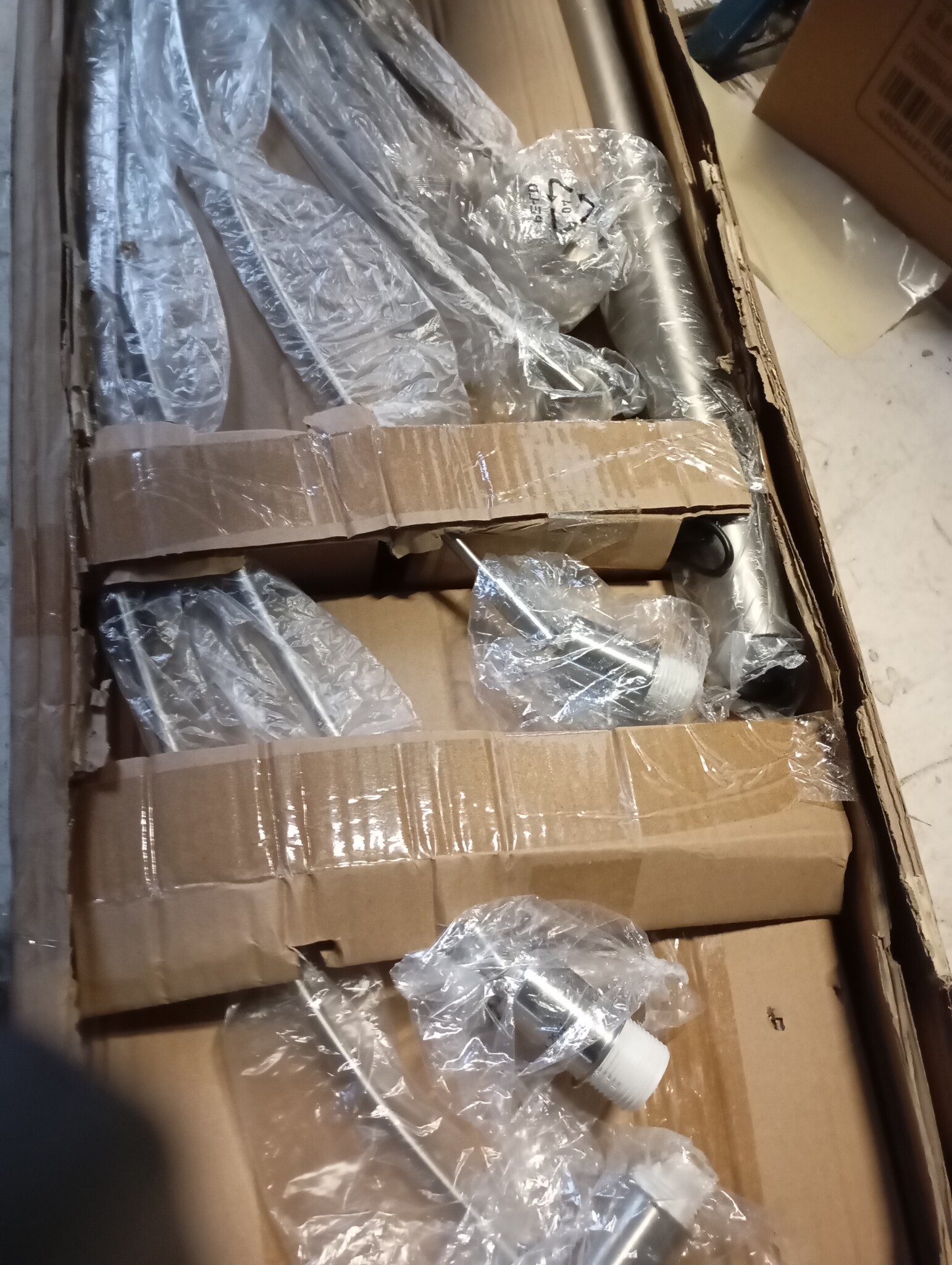 vidaXL Staande Lamp 5xE14 200cm Zilver - 60% Korting