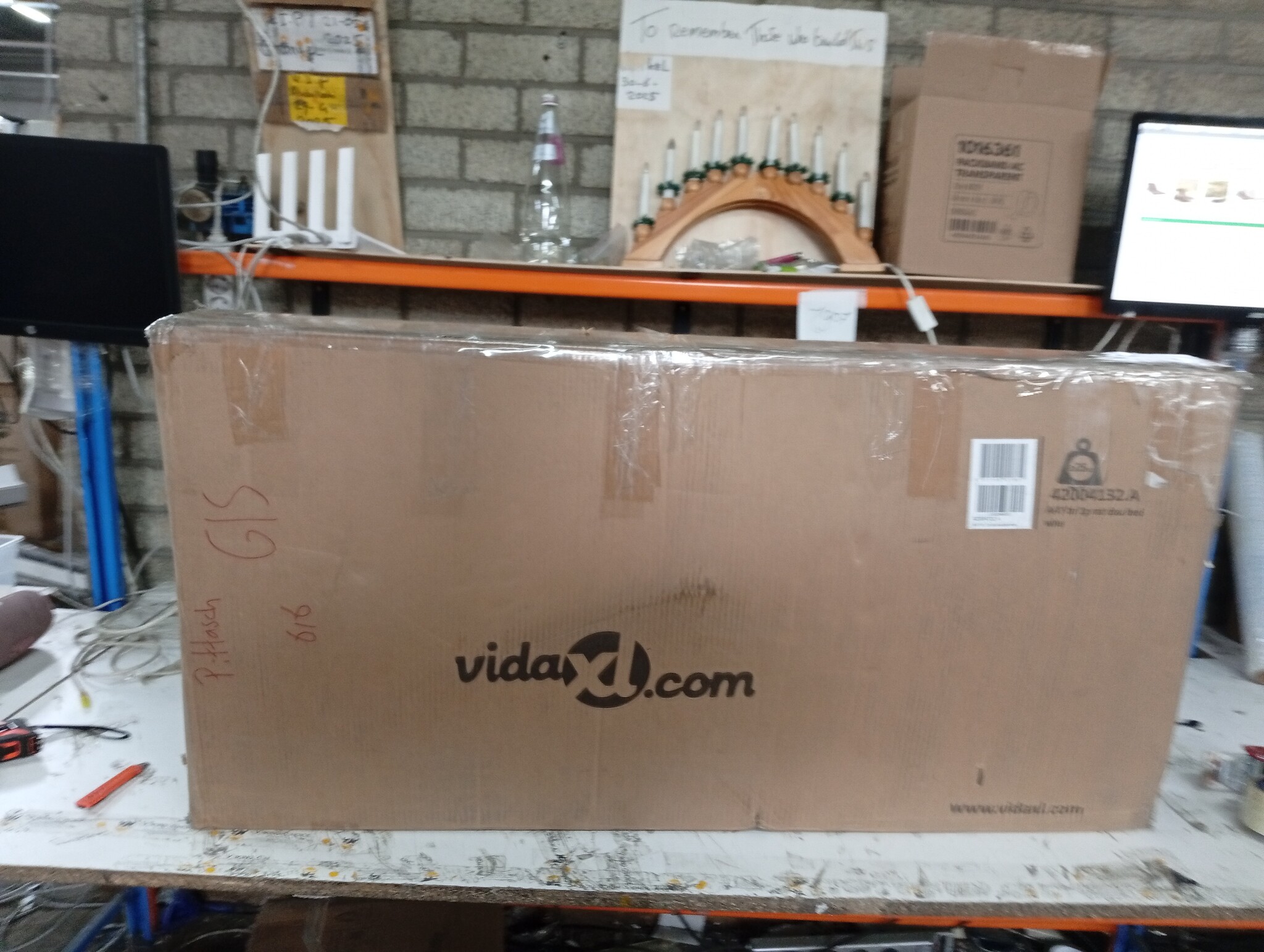 vidaXL Ligstoel 2-persoons Bruin Poly Rattan - 70% Korting!