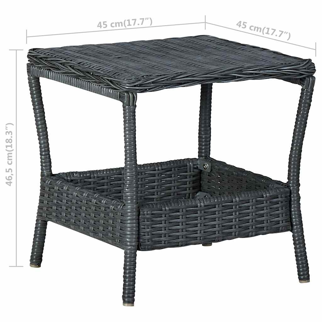 vidaXL Tuintafel Poly Rattan - 35% Korting!