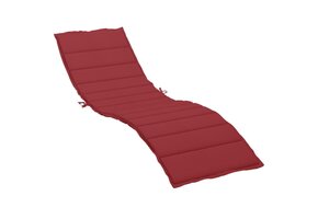 vidaXL Ligbedkussen 200x70x3cm - Wijnrood | Nu 35% Korting!