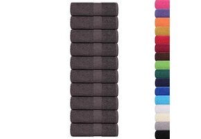 VidaXL Washandjes 8 st - 100% Katoen Antraciet - 71% Korting!