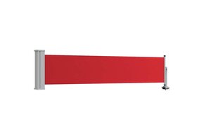 vidaXL Uittrekbaar Tuinscherm 60x300 cm Rood - 42% Korting