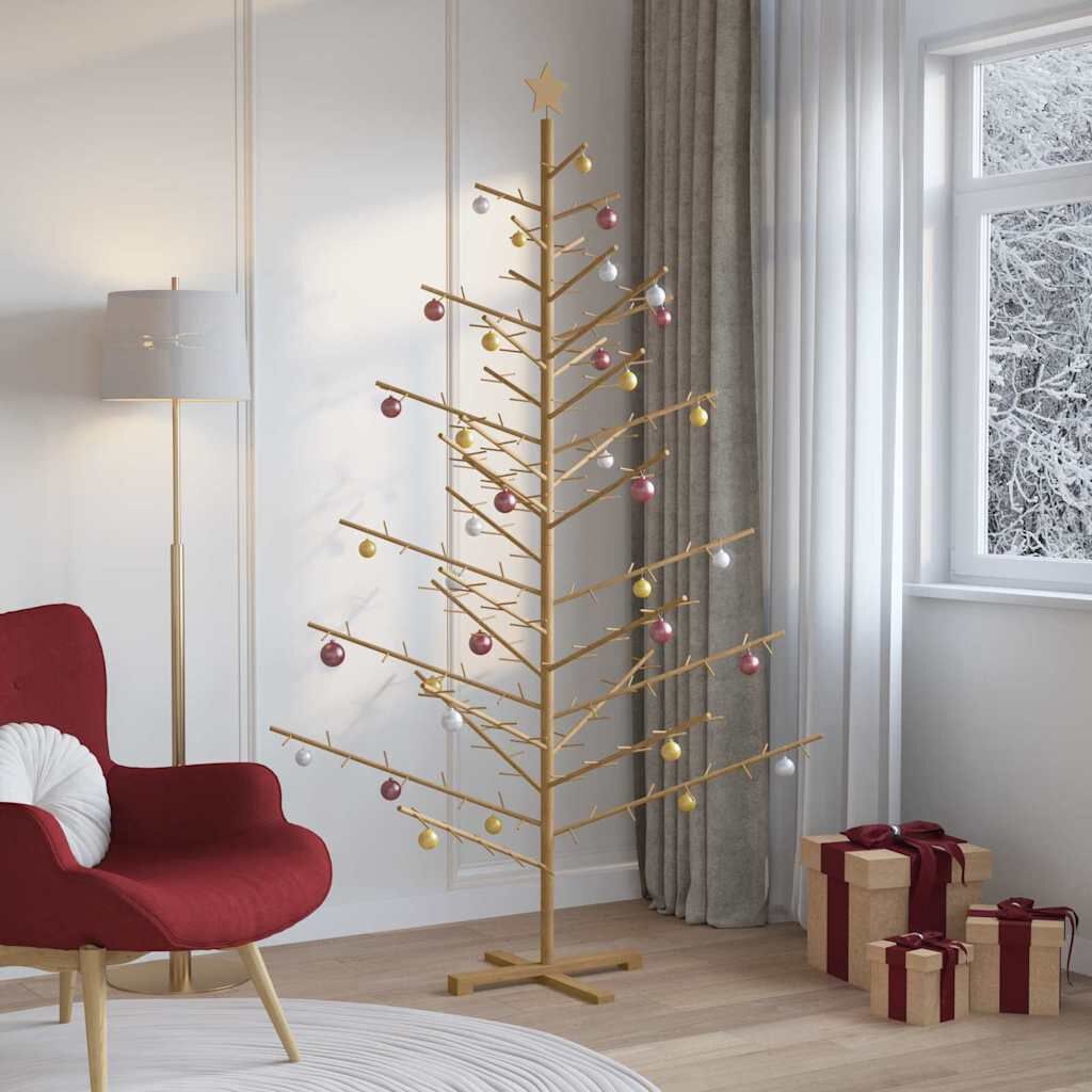 vidaXL Houten Kerstboom 210cm - 37% Korting! - Bruin