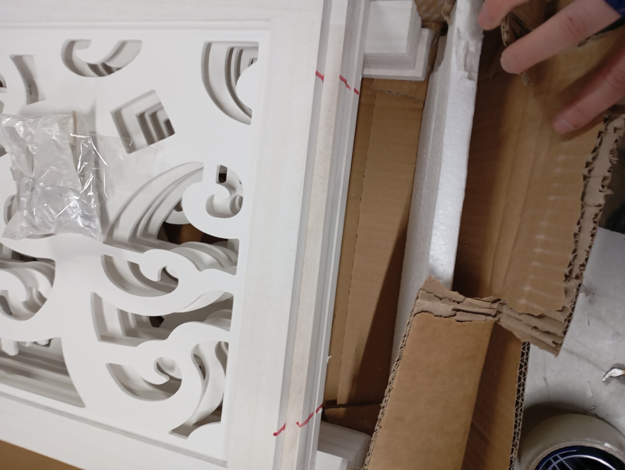 vidaXL Kamerscherm 4 panelen paulowniahout wit - Nu 60% Korting!