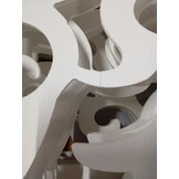 vidaXL Kamerscherm 4 panelen paulowniahout wit - Nu 60% Korting!