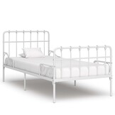 vidaXL Bedframe Metaal Wit 90x200 - 35% Korting