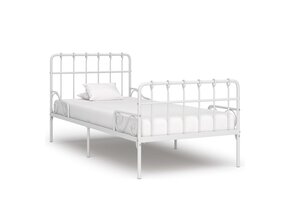 vidaXL Bedframe Metaal Wit 90x200 - 35% Korting