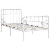 vidaXL Bedframe Metaal Wit 90x200 - 35% Korting