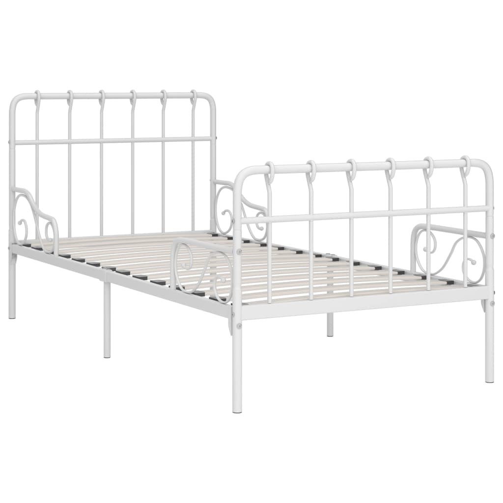 vidaXL Bedframe Metaal Wit 90x200 - 35% Korting