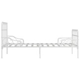 vidaXL Bedframe Metaal Wit 90x200 - 35% Korting