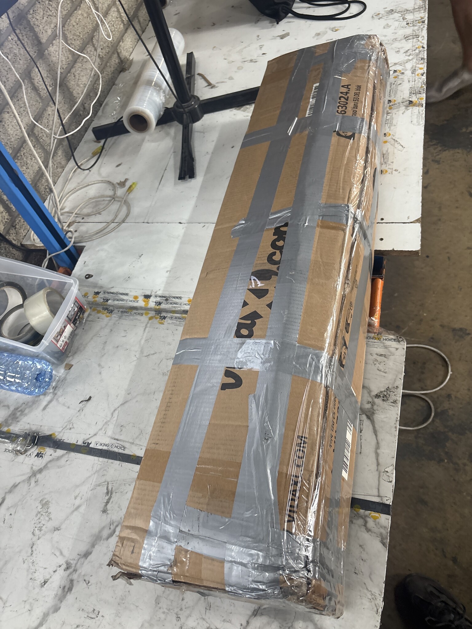 vidaXL Zweefparasol 350cm Zwart - 60% Korting! (Retourproduct)