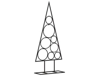 vidaXL Kerstboom 60cm Metaal Zwart - 35% Korting!
