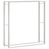 vidaXL Haardhoutrek RVS 110x28x116 cm | 65% Korting