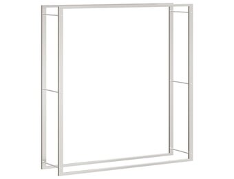 vidaXL Haardhoutrek RVS 110x28x116 cm | 65% Korting