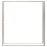 vidaXL Haardhoutrek RVS 110x28x116 cm | 65% Korting