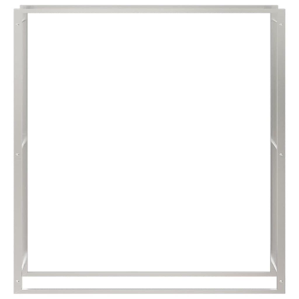 vidaXL Haardhoutrek RVS 110x28x116 cm | 65% Korting