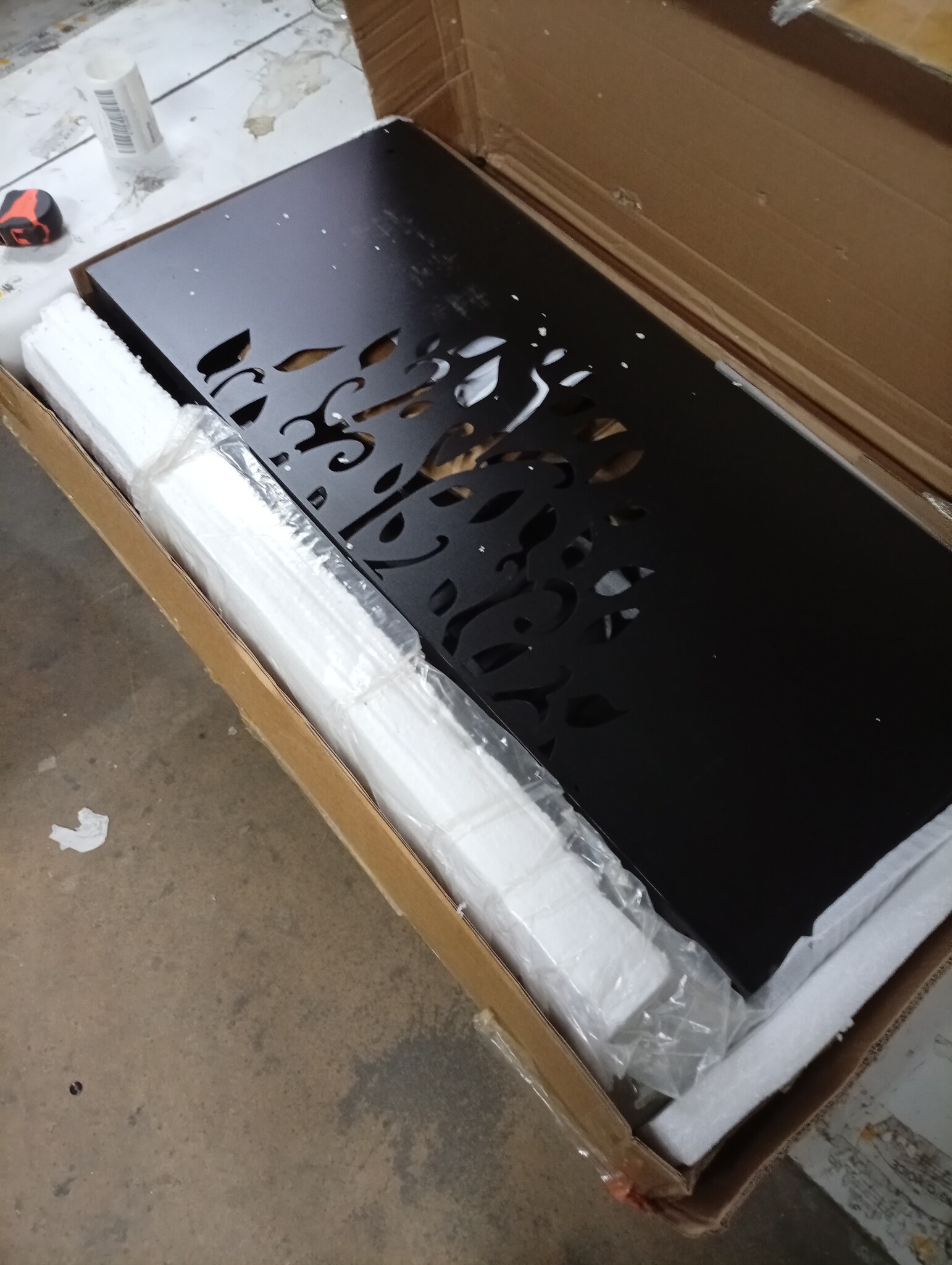 vidaXL Tuinpoort Corten Staal 85x75 cm met Boomdesign - Zwart (55% Korting)