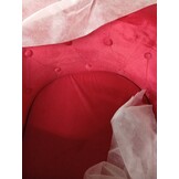 VidaXL Kuipstoel Fluweel Wijnrood | 60% Korting