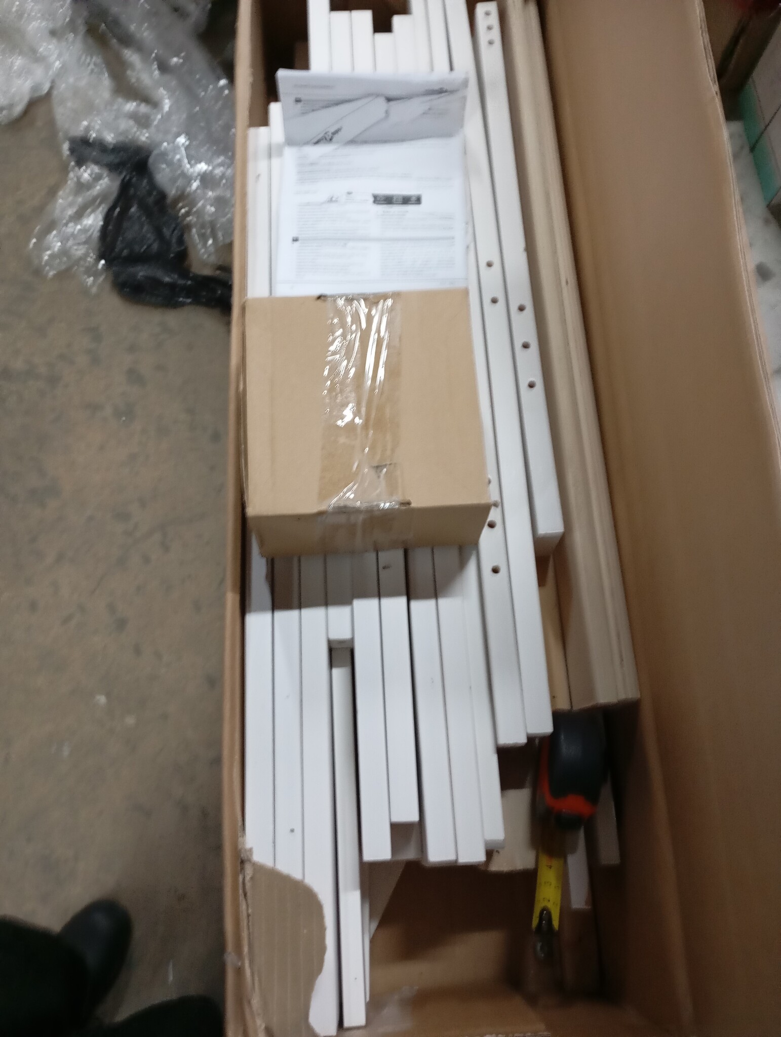 vidaXL Kinderbedframe Grenenhout Wit - 70x140 cm - 55% Korting!