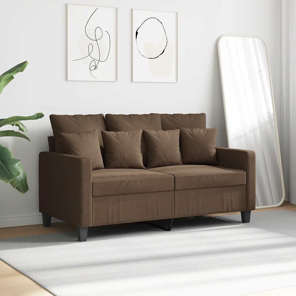 vidaXL Tweezitsbank Bruin - 120 cm - 35% Korting