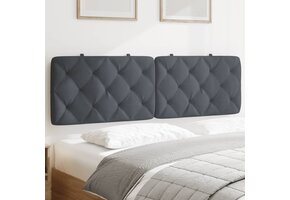 vidaXL Hoofdbordkussen 160cm Donkergrijs Fluweel - 35% Korting!