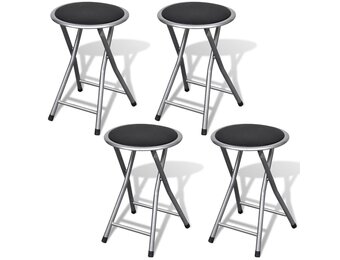 vidaXL Krukjes Inklapbaar 4 Stuks Kunstleer - 35% Korting!