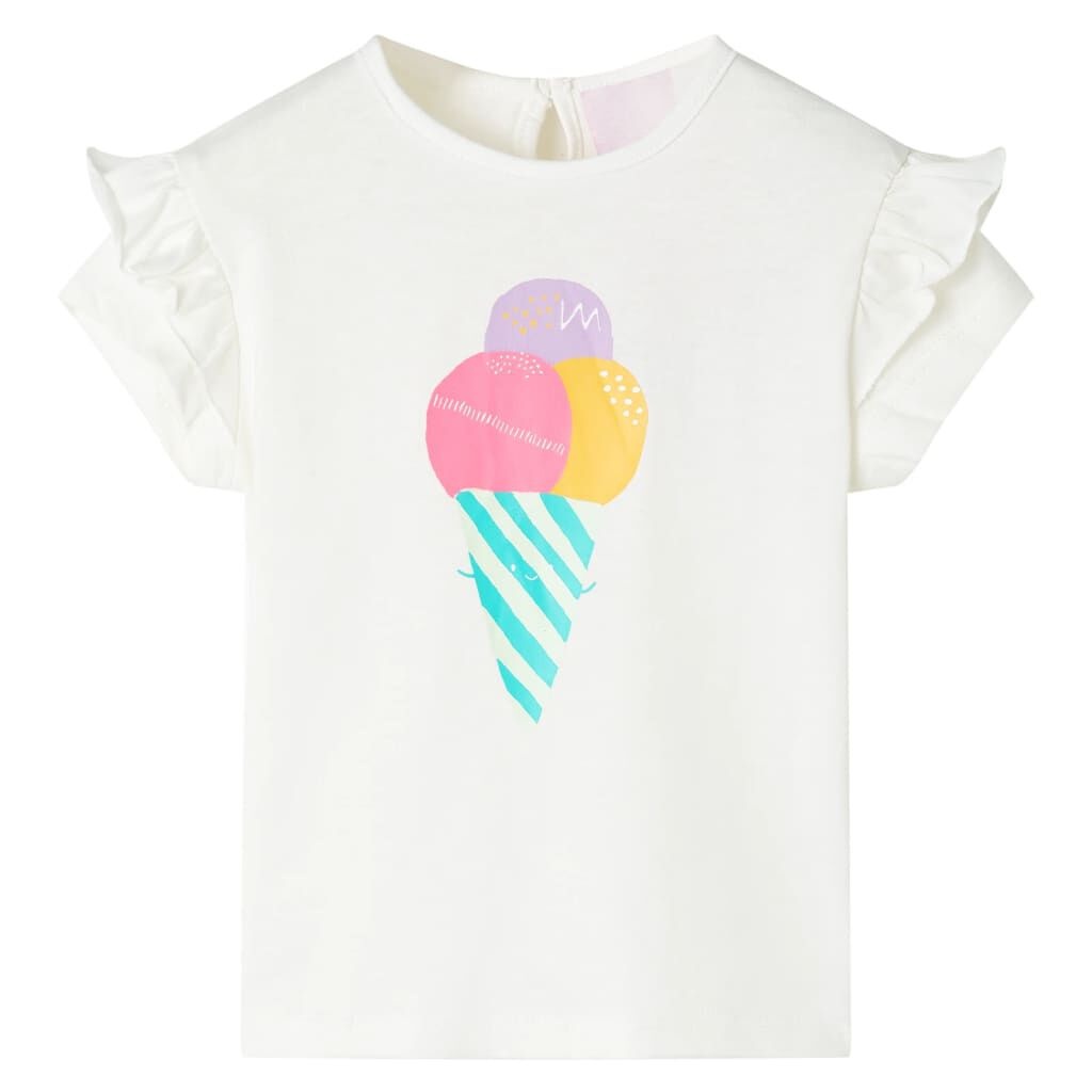 Kindershirt Ecru Maat 128 - 35% Korting op Retour