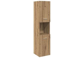 vidaXL Badkamerwandkast 30x30x130cm Artisanaal Eiken - 30% Korting!