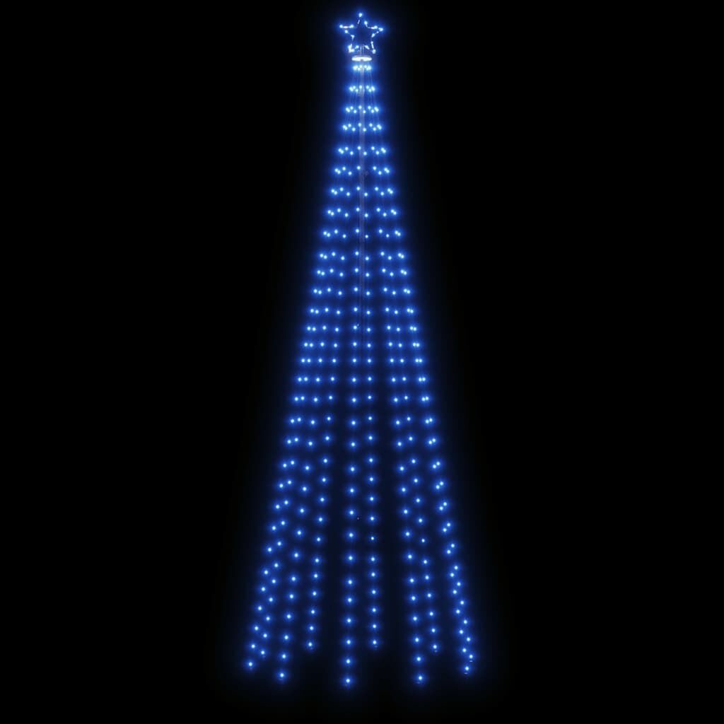 vidaXL Kegelkerstboom Blauw 310 LED's 100x300 cm - 55% Korting!