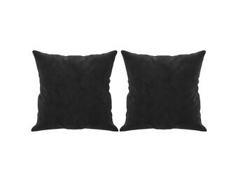 vidaXL Sierkussens 2 stuks 40x40 cm fluweel zwart | -60%